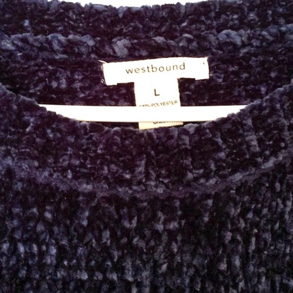 Westbound Deep Blue Crew Neck Sweater - Picture 2 of 2